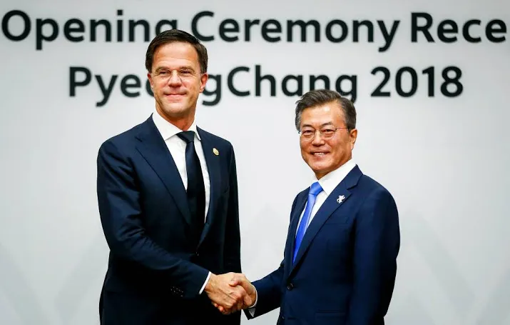 rutte spreekt zuid koreaanse president moon
