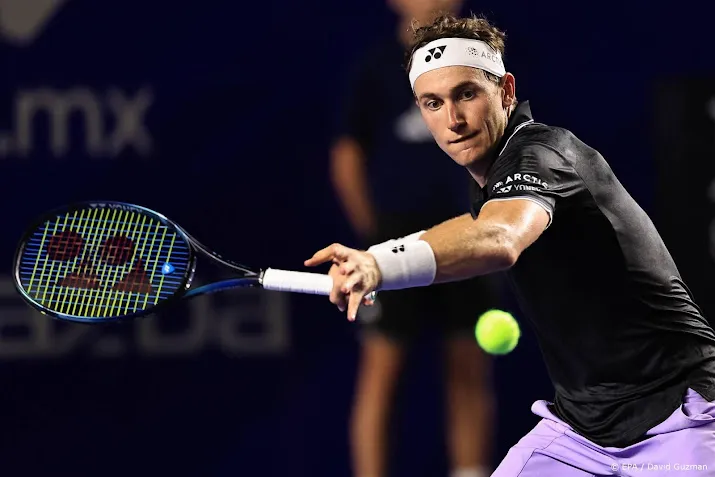 ruud uitgeschakeld in acapulco na tennispartij van bijna 3 uur