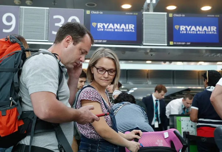 ryanair schrapt vlucht half uur voor vertrek