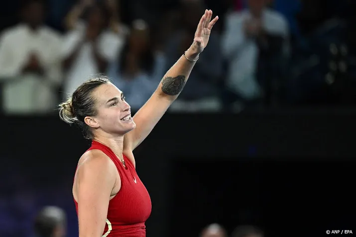 sabalenka gaat op voor titelprolongatie op australian open