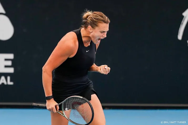 sabalenka overtuigend naar finale tennistoernooi adelaide