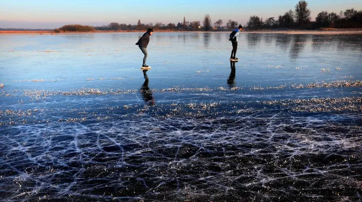 schaats liever op opgespoten baantje
