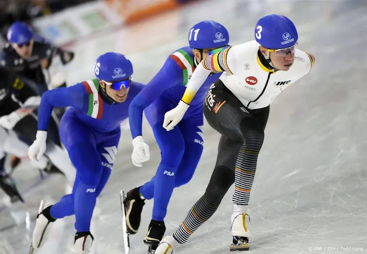 schaatser hoolwerf vijfde op massastart titel weer naar swings