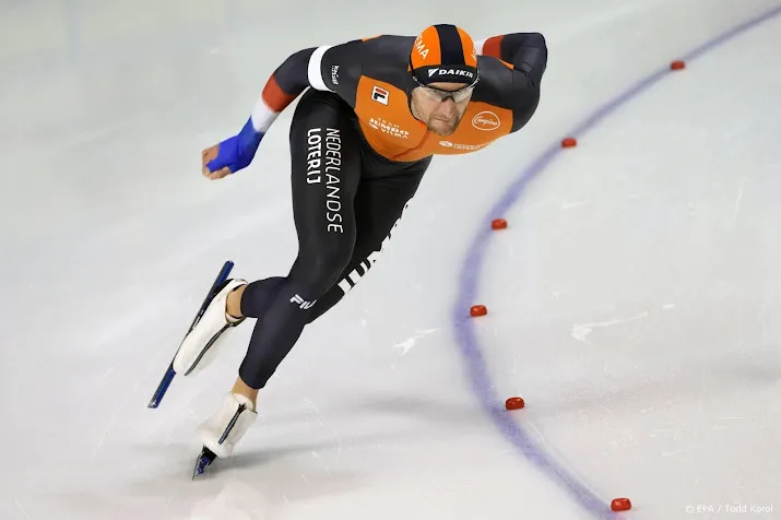 schaatser krol tweede op 1000 meter achter snelle amerikaan stolz
