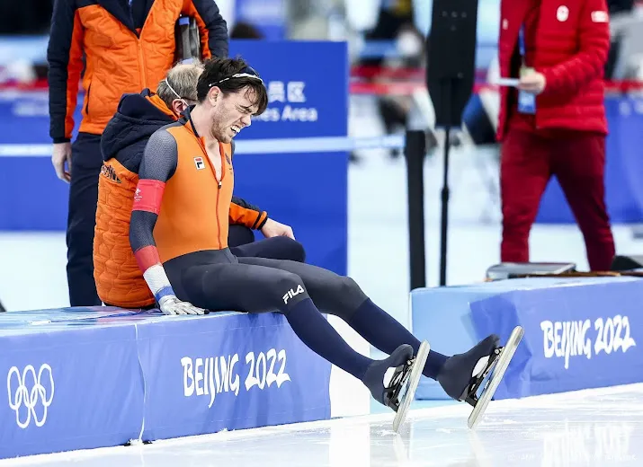 schaatser roest ik moest er even in komen op de 10 000 meter