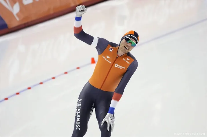 schaatser roest prolongeert wereldtitel op 5000 meter in calgary