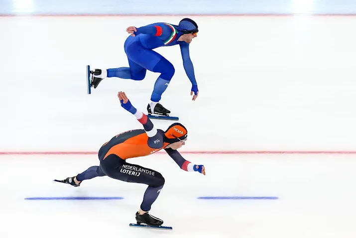 schaatser scheperkamp bij ek sprint tweede op eerste 500 meter