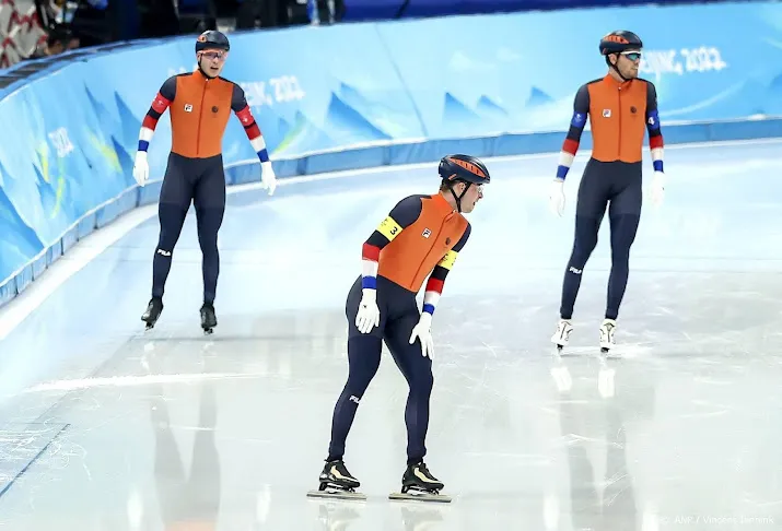 schaatsers op spelen niet naar finale ploegachtervolging