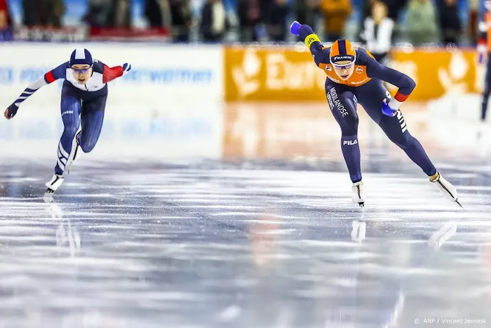 schaatsster leerdam pakt goud grevelt verrast met brons op 1000m