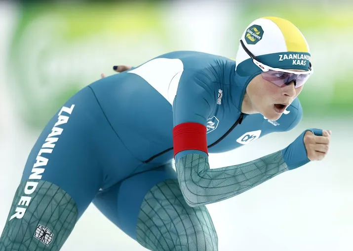 schaatsster schouten in baanrecord naar titel op 5000 meter