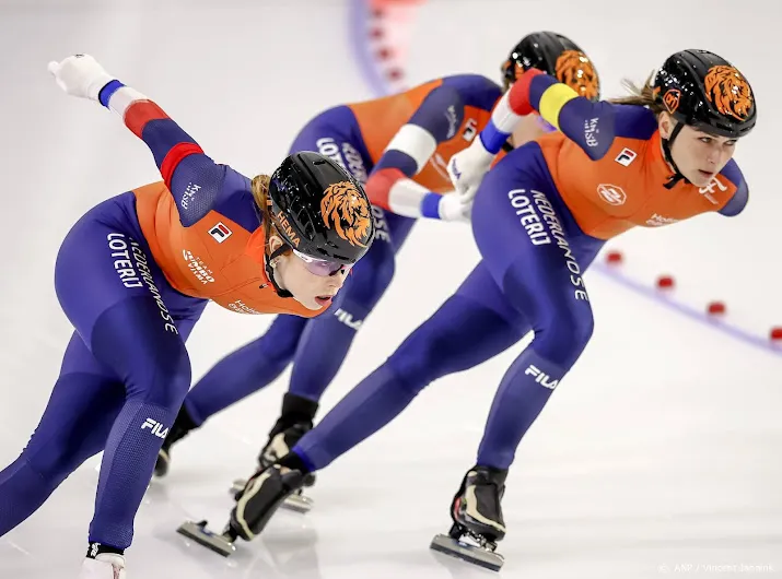 schaatssters opnieuw europees kampioen op ploegachtervolging