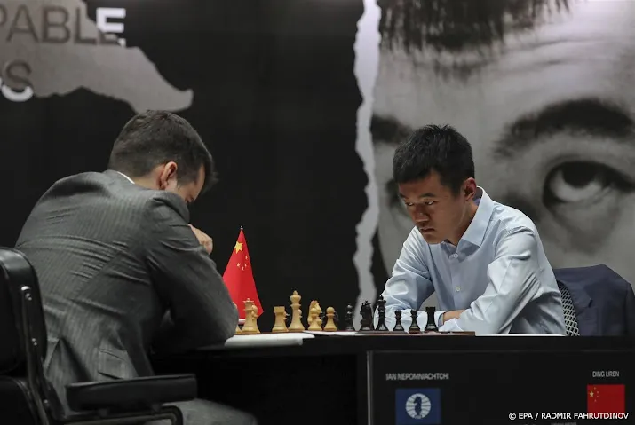 schaker liren trekt stand weer gelijk in tweekamp om wereldtitel