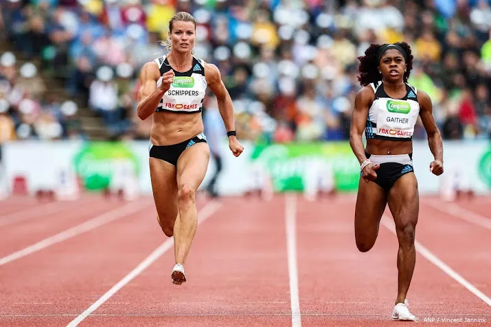 schippers blij met vijfde plek op 100 meter bij fbk games