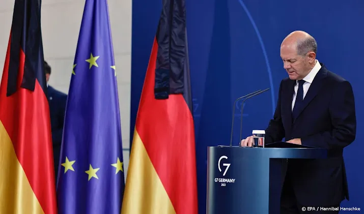 scholz duitsland voorbereid op stopzetting russische gaslevering
