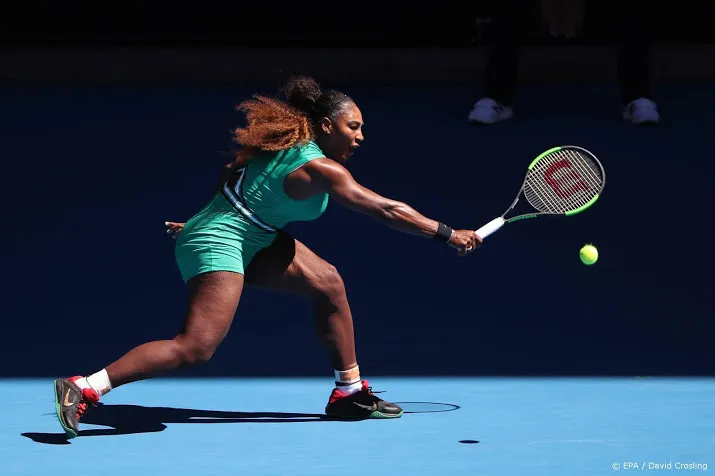 serena williams zonder moeite verder