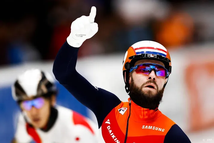 shorttracker knegt schaatst naar zege in b finale 1500 meter