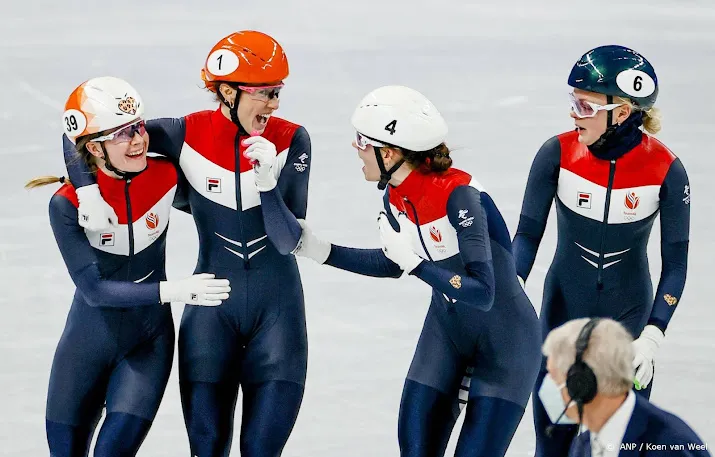 shorttracksters bereiken bij spelen finale op aflossing