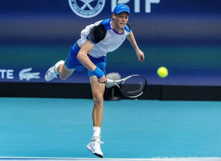 sinner naar finale in miami na eenzijdige partij tegen medvedev