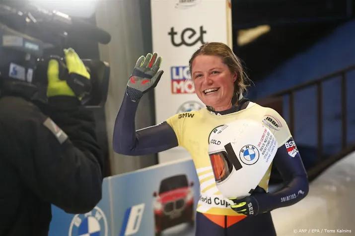 skeletonster bos leidt op wk na eerste run