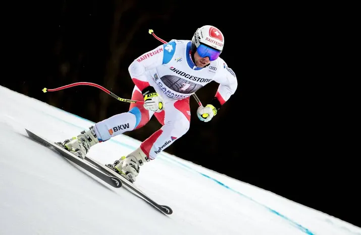 skier feuz klaar voor winterspelen