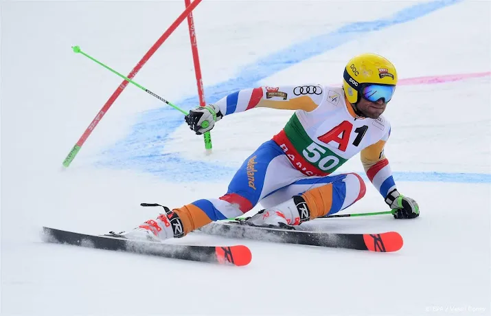 skier meiners valt uit tijdens eerste run reuzenslalom wk