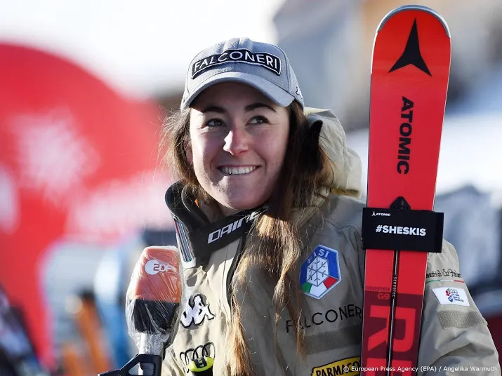 skiester goggia opnieuw de beste op de afdaling