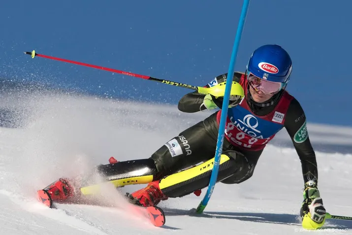skiester shiffrin wint ook de slalom in lienz