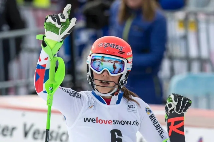 skiester vlhova profiteert van fout shiffrin