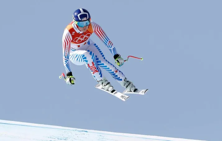skiester vonn leidt combinatie halverwege