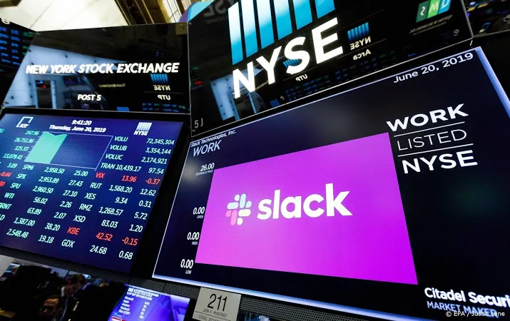 slack noteert 60 procent hoger bij beursdebuut