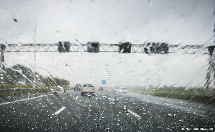 slecht weer leidt tot drukste ochtendspits van het jaar