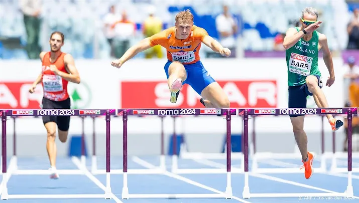 smidt vecht zich naar finale 400 meter horden op ek atletiek