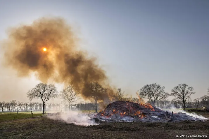 smogwaarschuwing en stookalert vanwege paasvuren