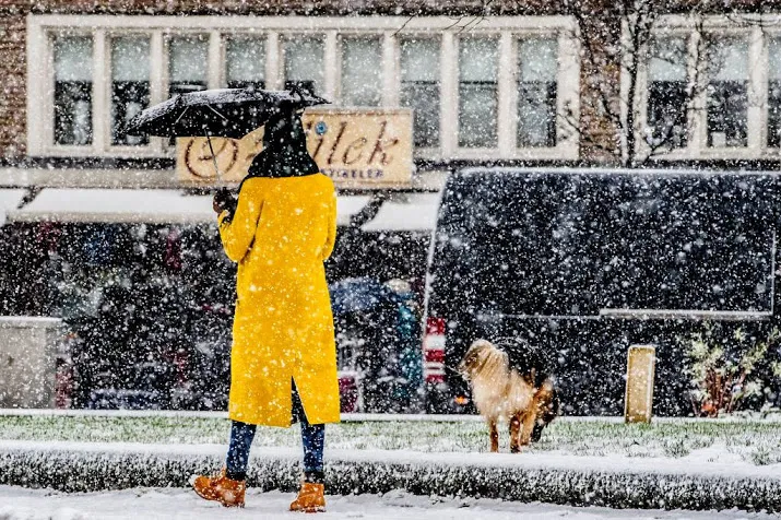 sneeuw stelt weinig voor