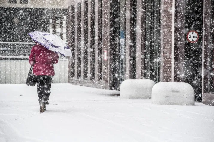 sneeuw terug in het zuiden van het land