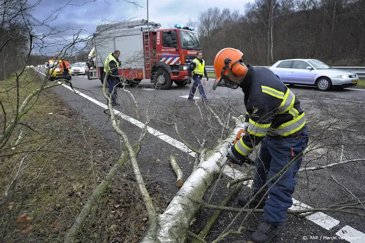 snelweg a9 bij uitgeest dicht om omgewaaide bomen