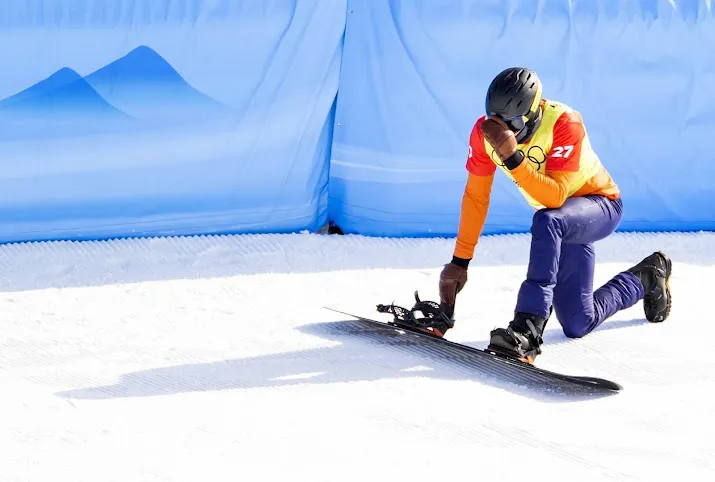 snowboarder de blois uitgerekend op spelen slechtste prestatie