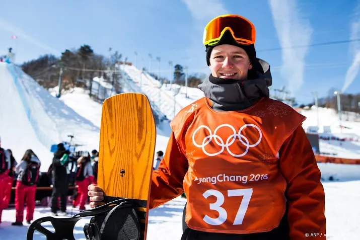 snowboarder van der velden 4e op slopestyle