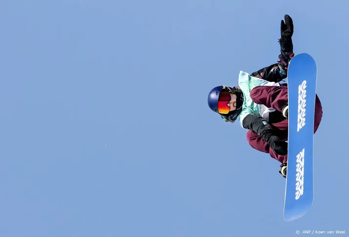 snowboardster peperkamp bij spelen op big air wel naar finale