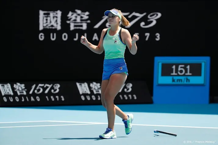 sofia kenin door naar halve finale australian open