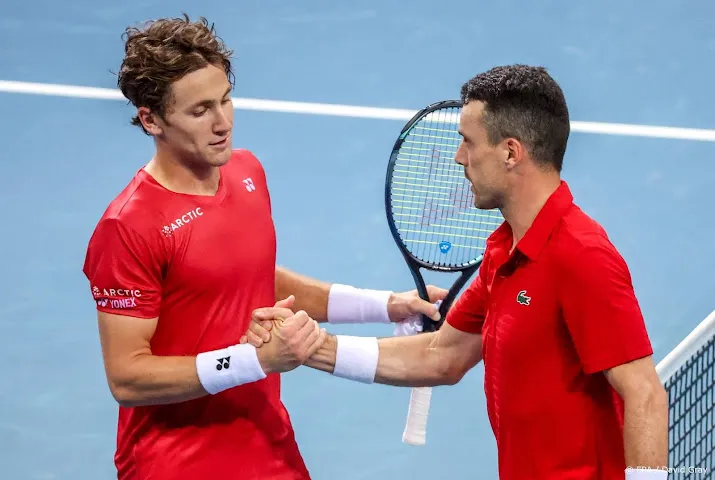 spaanse tennissers schakelen noorwegen uit in atp cup