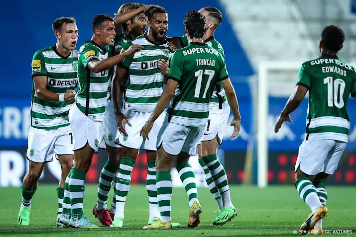 sporting wint met ruime cijfers bij eintracht frankfurt