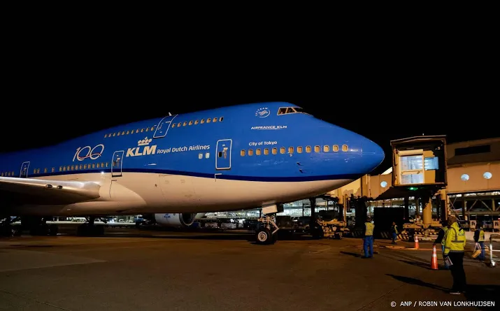 spotters kom niet naar laatste landing klm boeing 747
