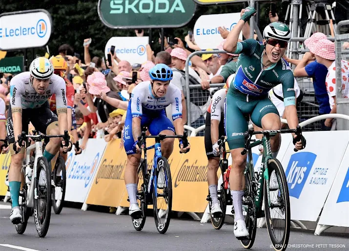 sprinter groenewegen is goed ziek van tweede plaats in tour