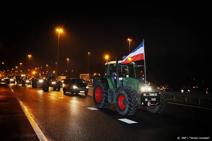 steeds meer protestboeren op weg