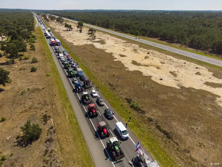 stikstofprotest nog niet begonnen veel betogers nog onderweg