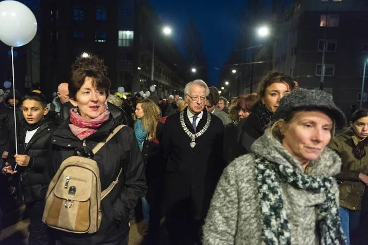 stille tocht voor gedode 17 jarige bouchikhi