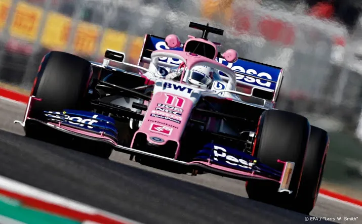 straf voor formule 1 coureur perez