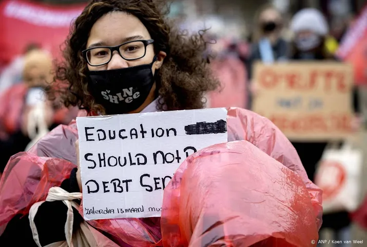 studentenorganisaties roepen op tot staking tegen studieschuld