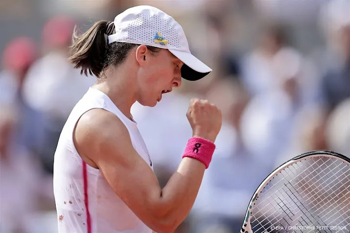 swiatek voor de derde keer de beste op roland garros